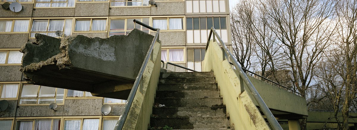 broken stairwell